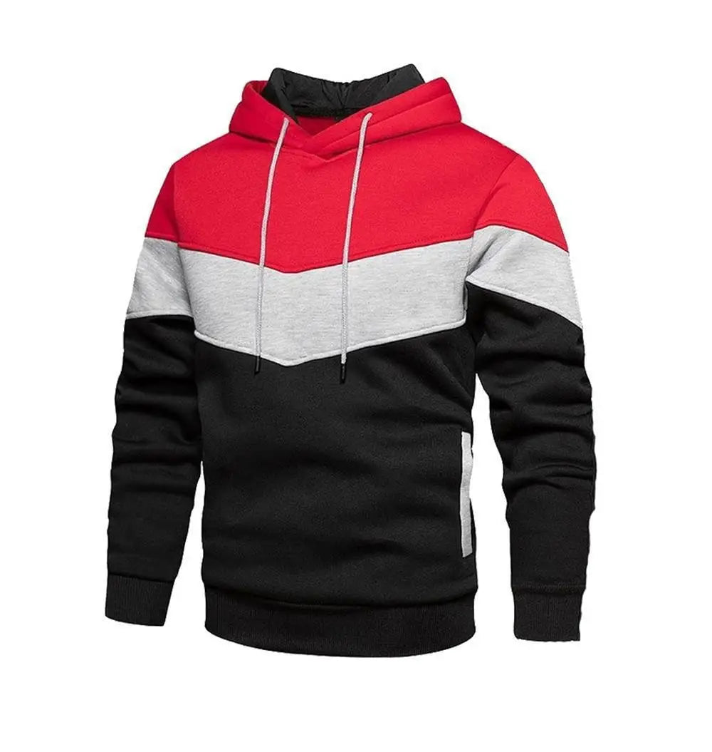 🧥 Men's Fleece Stitched Hoodie