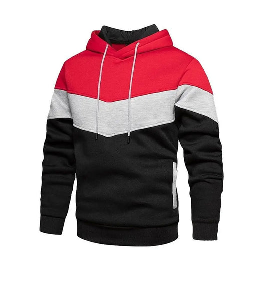 🧥 Men's Fleece Stitched Hoodie