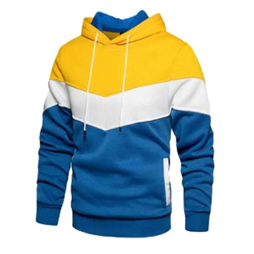 🧥 Men's Fleece Stitched Hoodie
